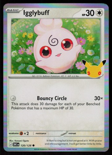 Igglybuff 120 128 common - igglybuff, 120/128