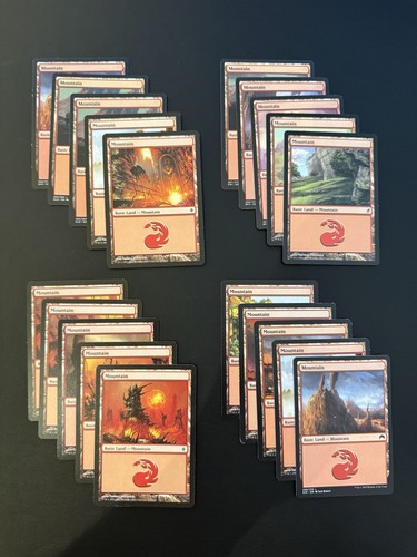 Mountain basic lands - lands, lot