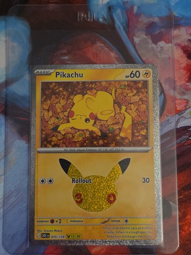 Pikachu 035 128 30th - 035/128, me: