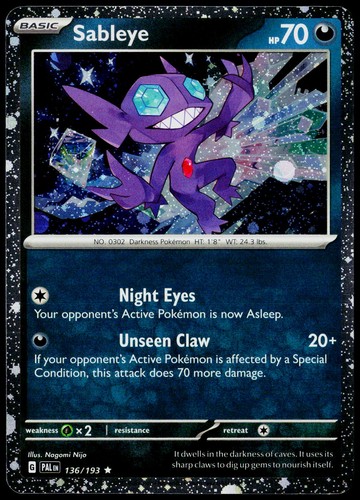 Sableye 136 193 - sableye, (cosmos