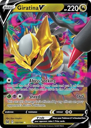 Pokemon giratina 130 - v, 130/196