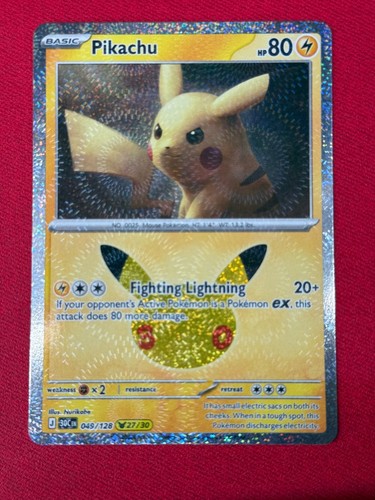 Pikachu 049 128 - pikachu, holo
