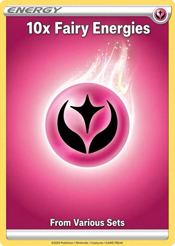 10x basic fairy energy - basic, pokemon